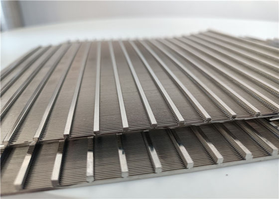 Easy To Leakage 20inch 250 Micron Wedge Wire Screen , Steel Mesh Screen For Mining