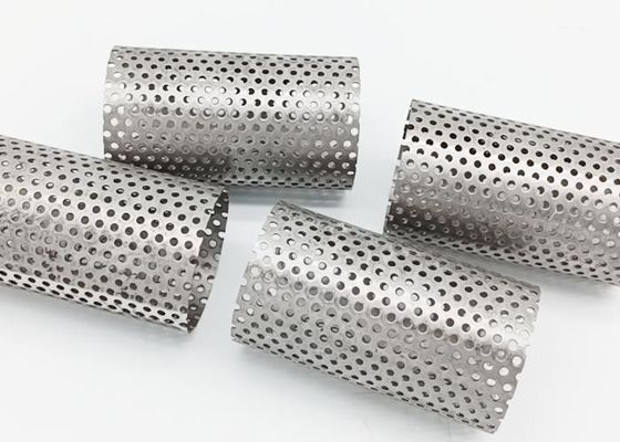 Aperture 4mm Diameter 85mm Perforated Metal Pipe Height 153mm